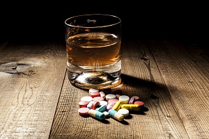 alcohol and pills